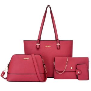 2025 Designer PU Leather Ladies Shoulder Hand Bag Three-piece Luxury Purse and Handbags Set Large Cute Women Tote Bags